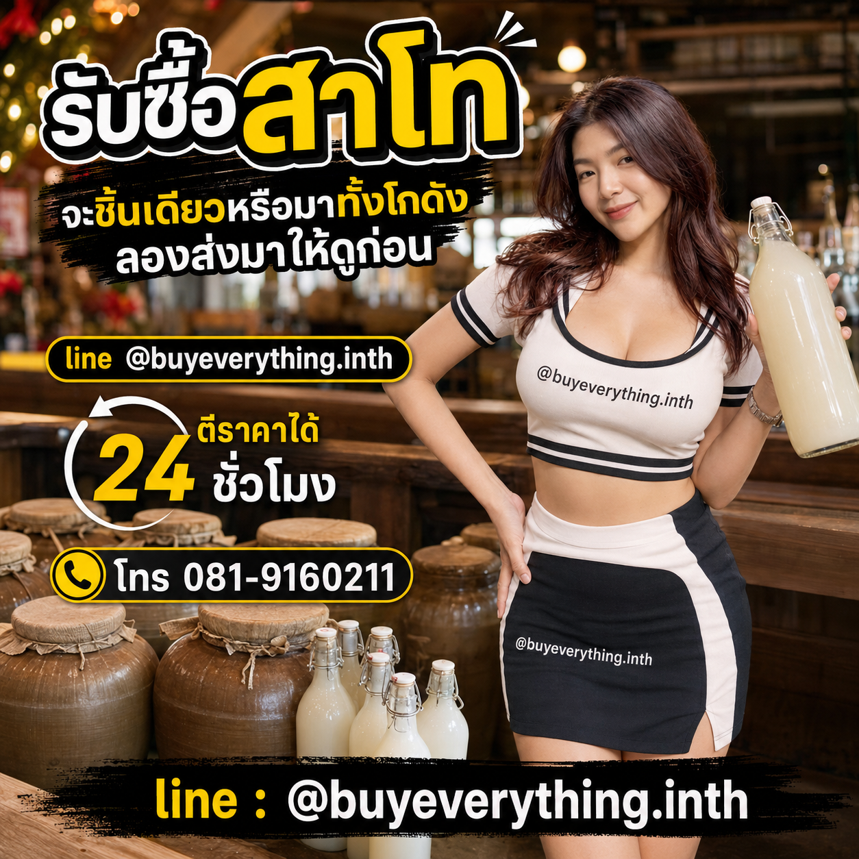 รับซื้อสาโทให้ราคาดีมากที่สุดในวงการแล้ว เชื่อเมย์สิ